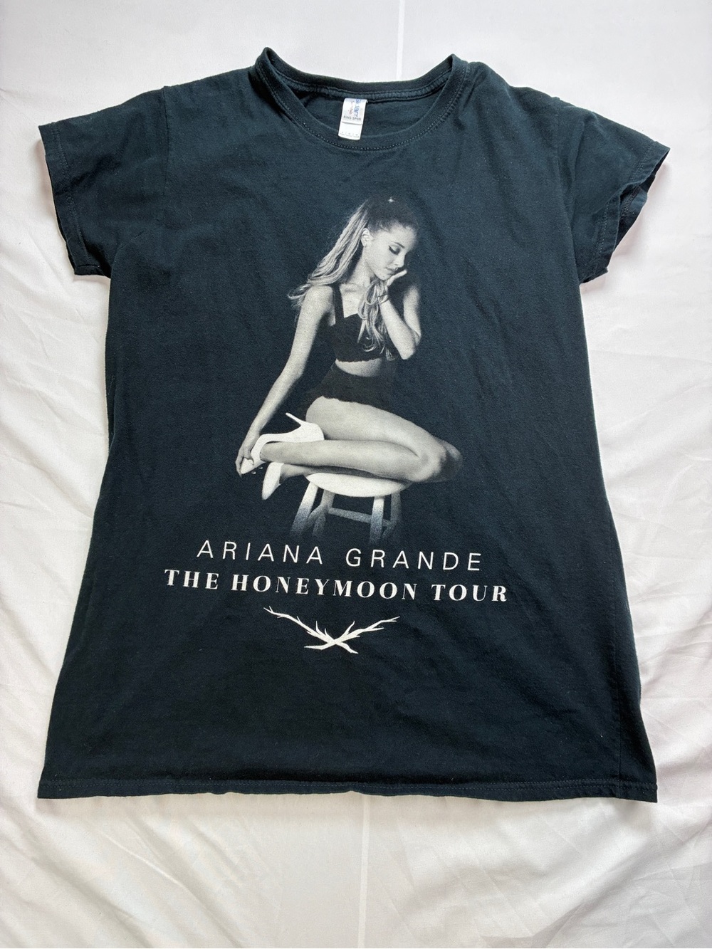 Ariana Grande The Honeymoon Tour Black Graphic Tee